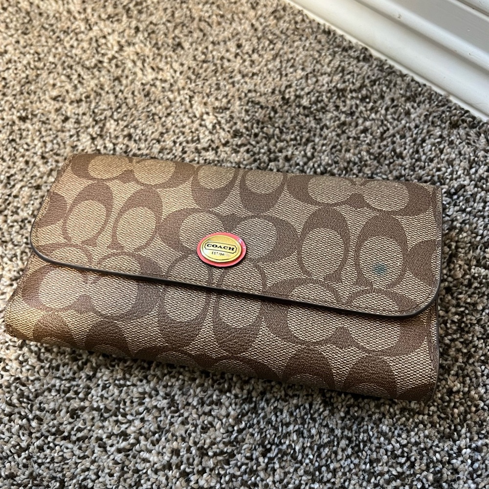 Coach Tan Signature Wallet